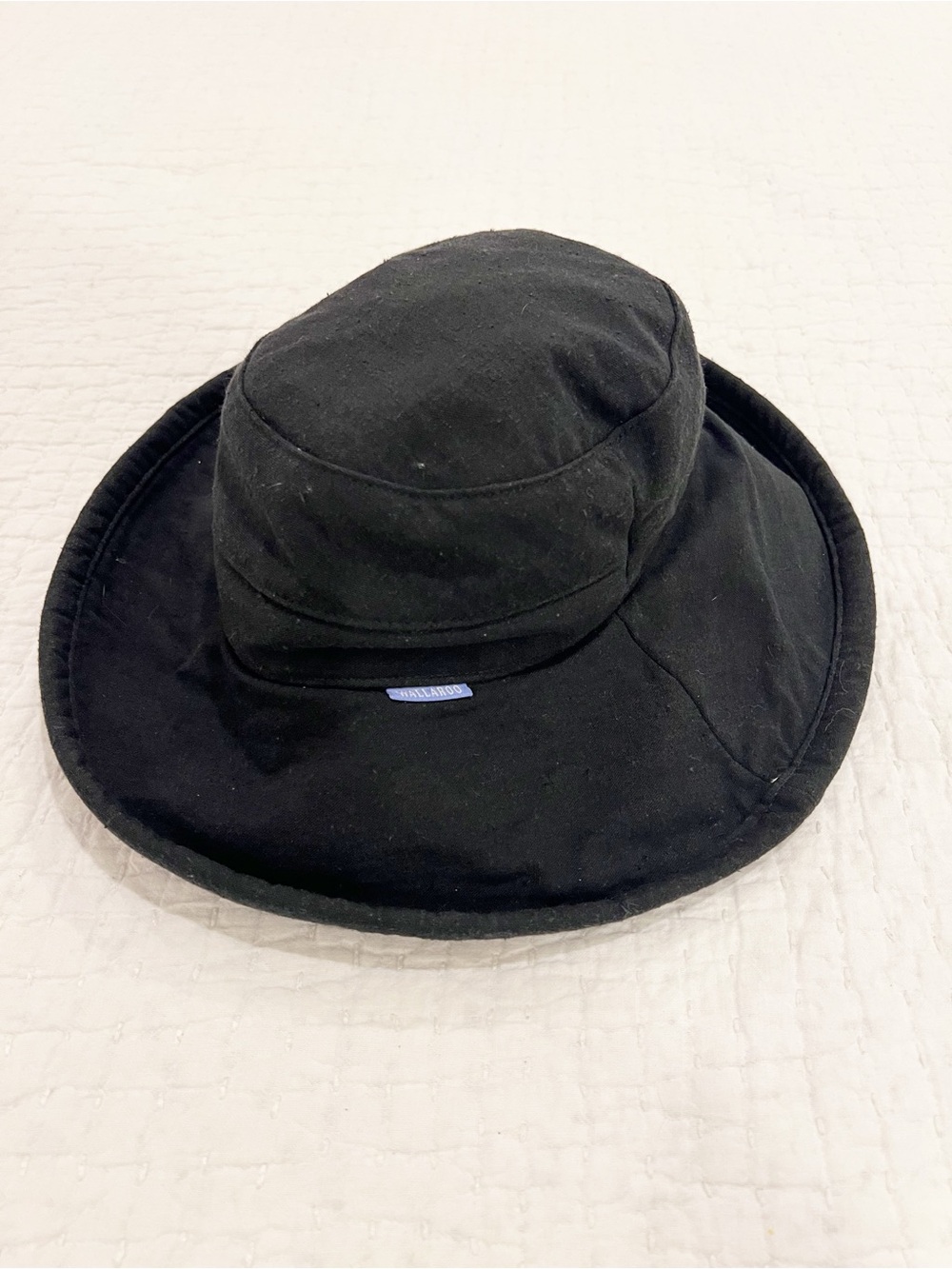 Wallaroo Hat Company Sydney Black Wide Brim Packable Sun One Size Adjustable